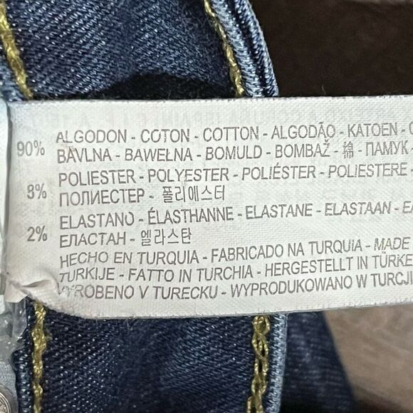 Zara Womens Denim Jeans Medium Rise Skinny Distress Hem Blue Wash 39 - Picture 7 of 10